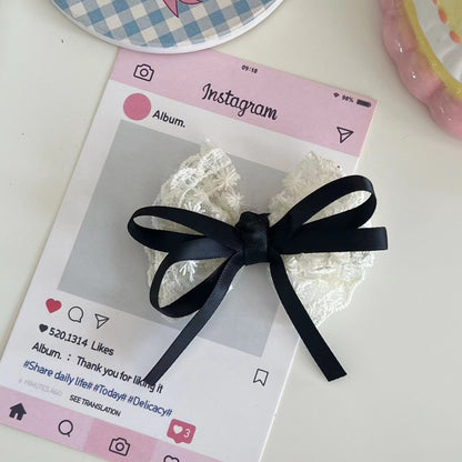 Lace Bow Kids Head Accessory Girl Hair Clip Handmade Head Accessory Hairpin