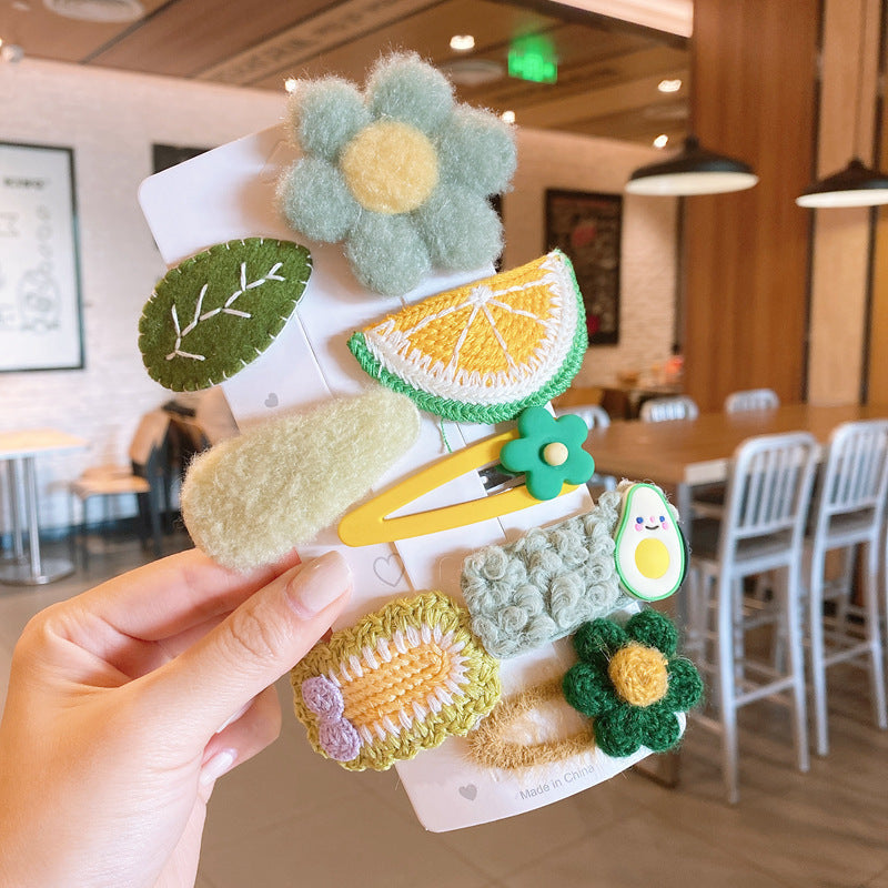 Kids Hair Clip Hairpin Cute Girl Head Accessory BB Flyaway Hair Bangs Clip