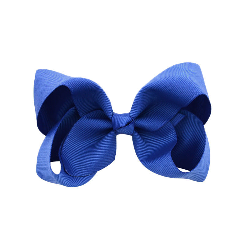 Kids Hair Clip Bow Head Accessory 4 Side Clip