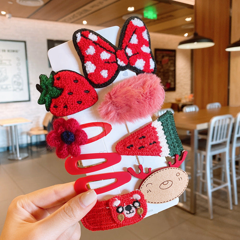 Kids Hair Clip Hairpin Cute Girl Head Accessory BB Flyaway Hair Bangs Clip