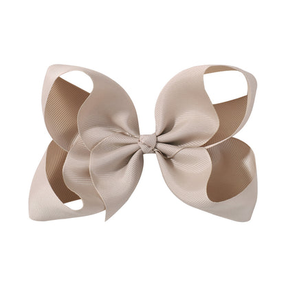 6 Kids Bow Hair Clip Head Accessory 588