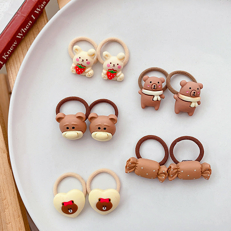 Kids Hair Tie Elastic Band Gentle on Hair Cute Headband Hair Accessory Hair Accessory 1-3