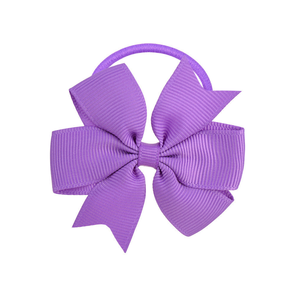 Handmade Multi-color Kids Hair Tie Bow Baby Head Accessory