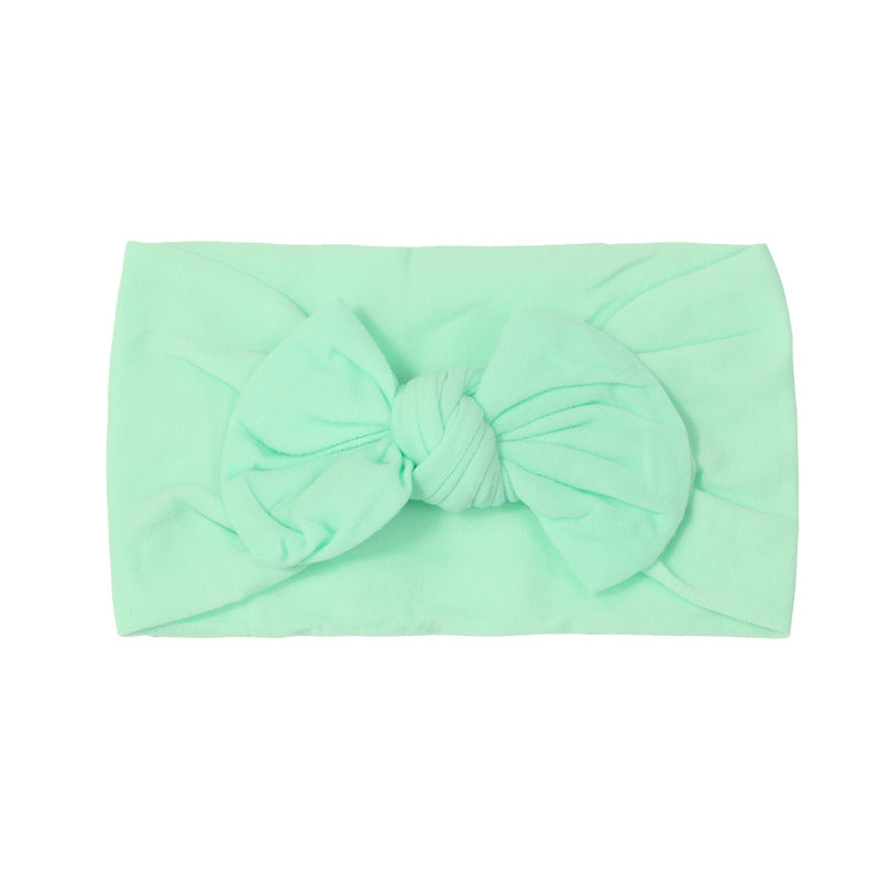 Handmade Kids Hair Band Nylon Baby Bow Invisible Headband