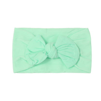 Handmade Kids Hair Band Nylon Baby Bow Invisible Headband
