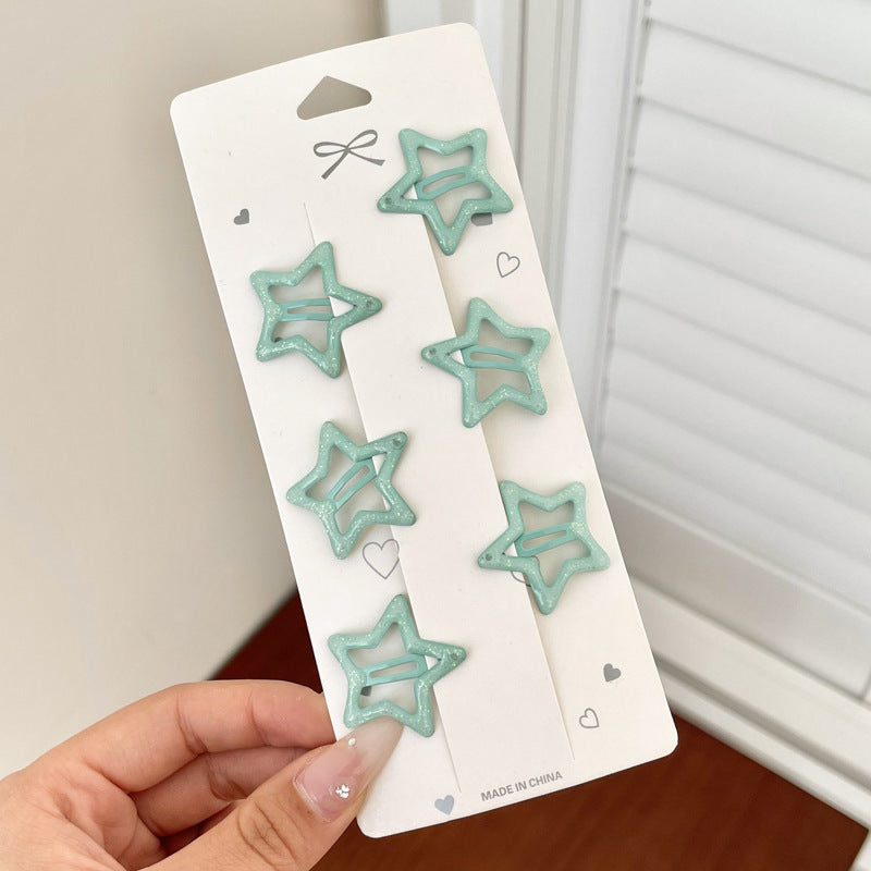 Bangs Clip Kids Flyaway Hair Head Accessory Cute Star