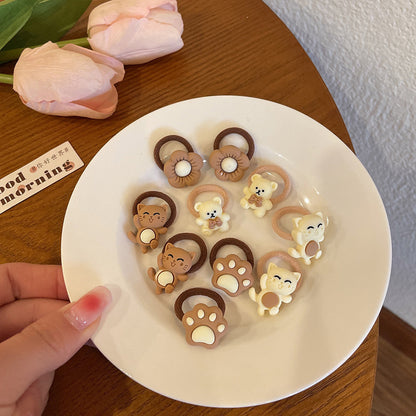 Small Kids Elastic Band High Elasticity Hair Tie Cartoon Hair Tie