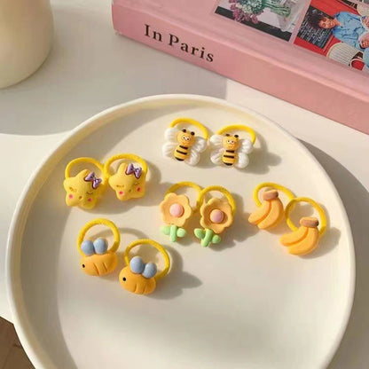 Kids Hair Tie Elastic Band Gentle on Hair Cute Headband Hair Accessory Hair Accessory 1-3