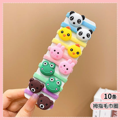 Small Kids Elastic Band High Elasticity Hair Tie Cartoon Hair Tie