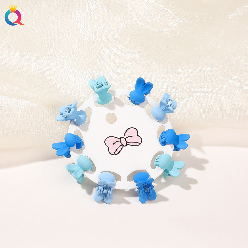 Mini Hair Clip Kids Hair Clip Colorful Braiding Bangs Flyaway Hair Hair Accessory