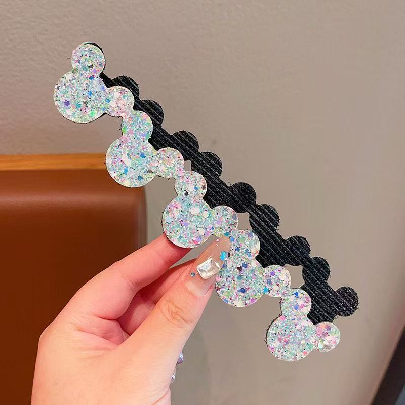 Kids Heart Forehead Bangs Flyaway Hair Gentle on Hair Velcro