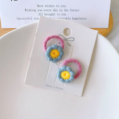 Kids Headband Flower Star Hair Tie High Elasticity Gentle on Hair Elastic Band Hair Tie