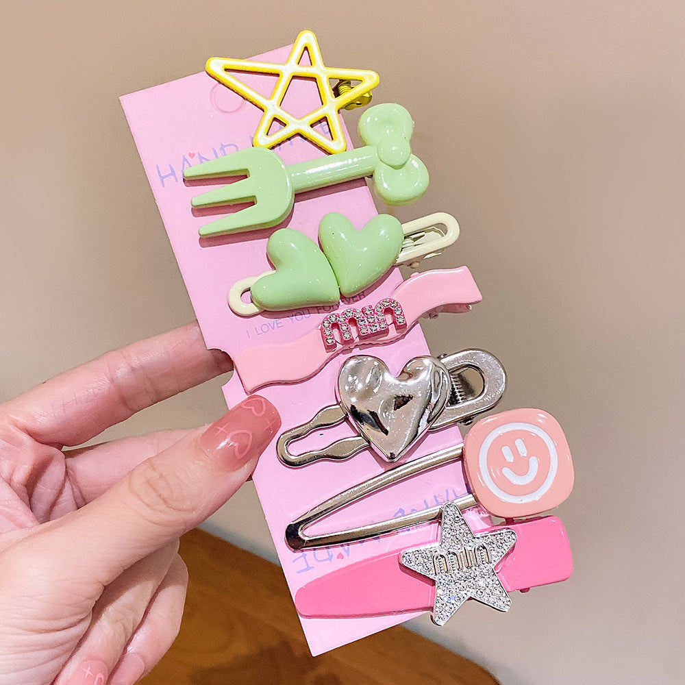 Kids Hair Clip Cute Hairpin Bangs BB Clip Head Accessory Bow Hair Accessory