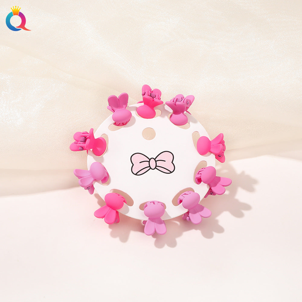 Mini Hair Clip Kids Hair Clip Colorful Braiding Bangs Flyaway Hair Hair Accessory