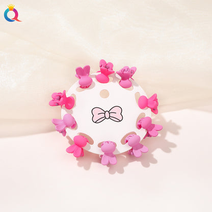 Mini Hair Clip Kids Hair Clip Colorful Braiding Bangs Flyaway Hair Hair Accessory