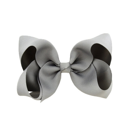 Kids Hair Clip Bow Head Accessory 4 Side Clip