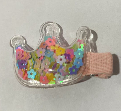 Colorful Transparent Kids Hair Clip Glitter Hairpin Cute Side Clip Girl Hair Accessory