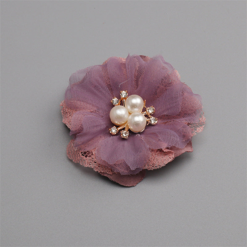 Fabric Handmade DIY Head Accessory Hair Clip Flower Accessory