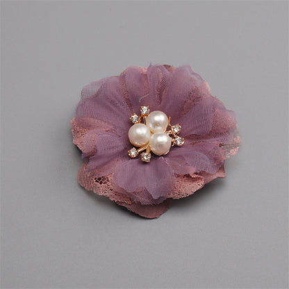 Fabric Handmade DIY Head Accessory Hair Clip Flower Accessory