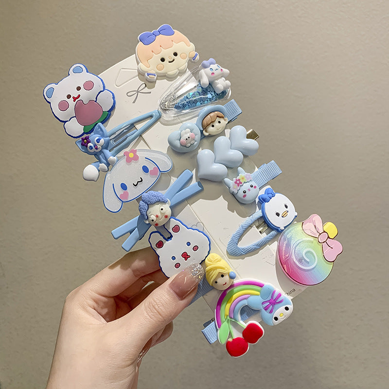 Kids Hair Clip Hairpin Cute Girl Head Accessory BB Flyaway Hair Bangs Clip