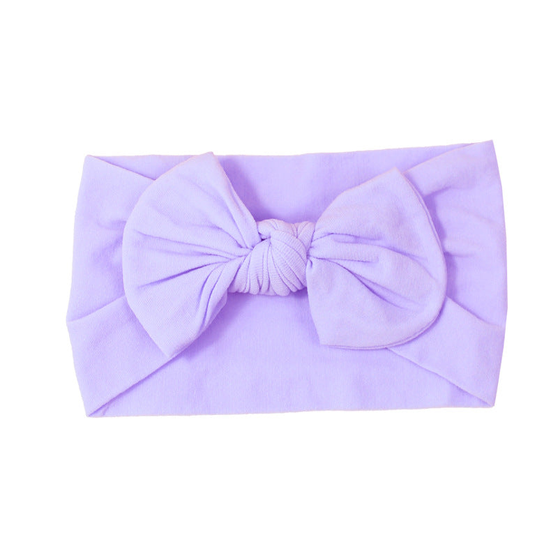 Handmade Kids Hair Band Nylon Baby Bow Invisible Headband
