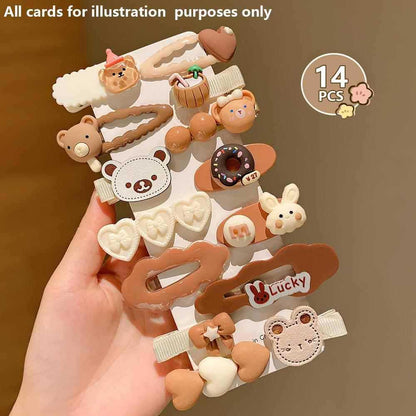 Kids Hair Clip Hairpin Cute Girl Head Accessory BB Flyaway Hair Bangs Clip