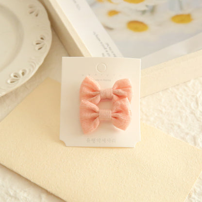 A172 Kids Head Accessory Hair Accessory INS Bow Hair Clip 1