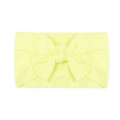 Handmade Kids Hair Band Nylon Baby Bow Invisible Headband