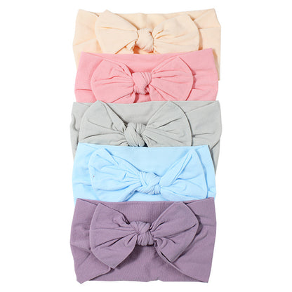 Handmade Kids Hair Band Nylon Baby Bow Invisible Headband