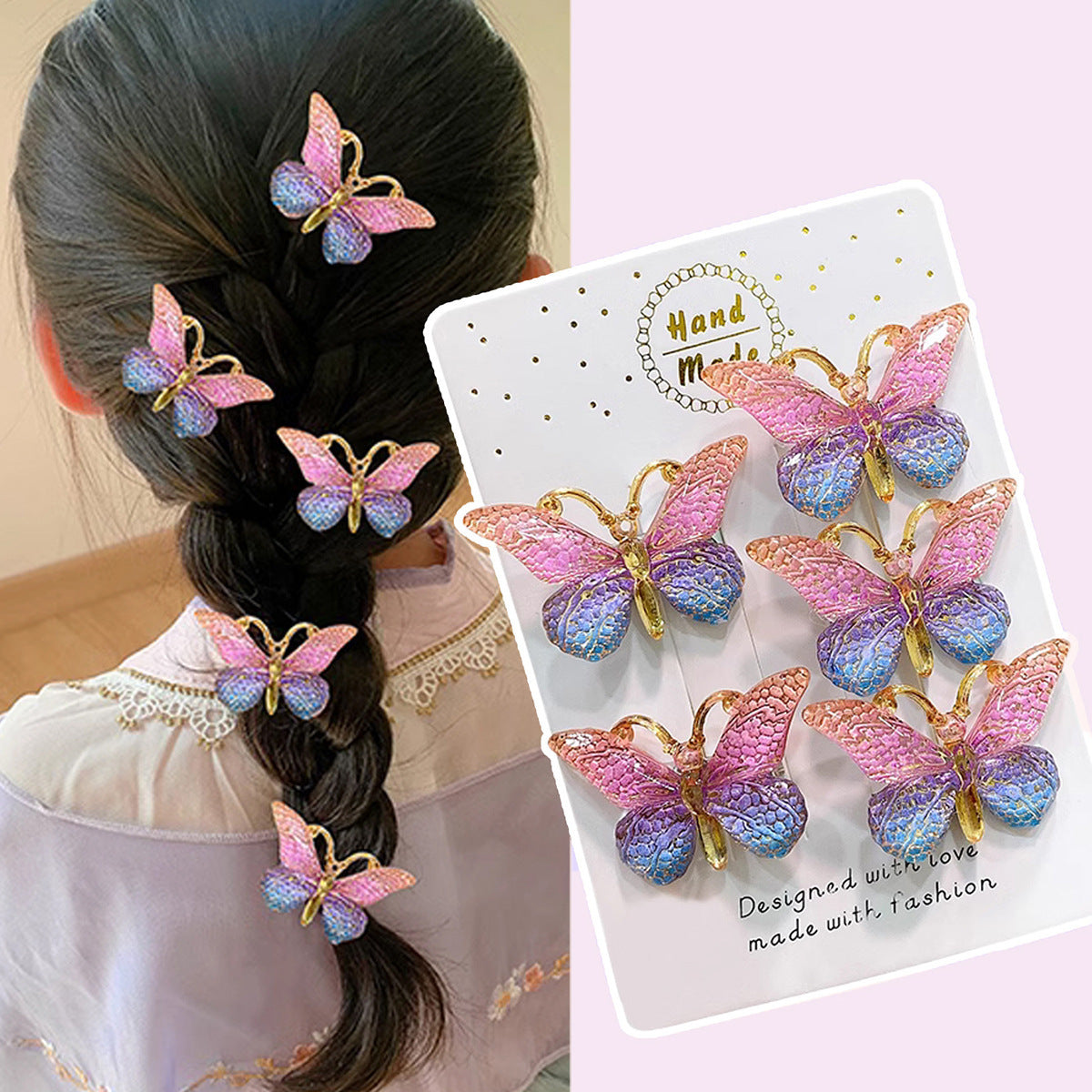 ins Cute Colorful Hair Clip Head Accessory Braiding