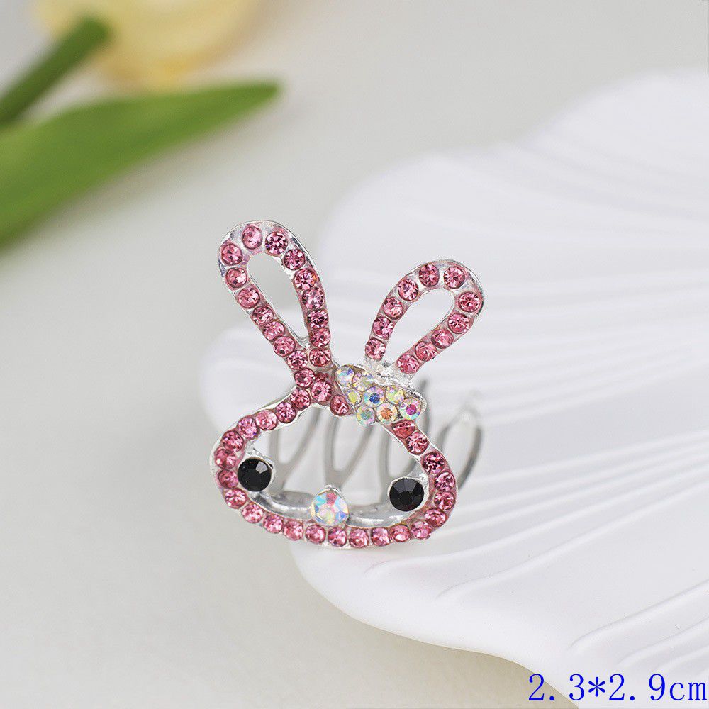 Kids Heart Hair Accessory Crystal Pearl