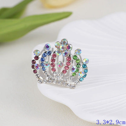 Kids Heart Hair Accessory Crystal Pearl