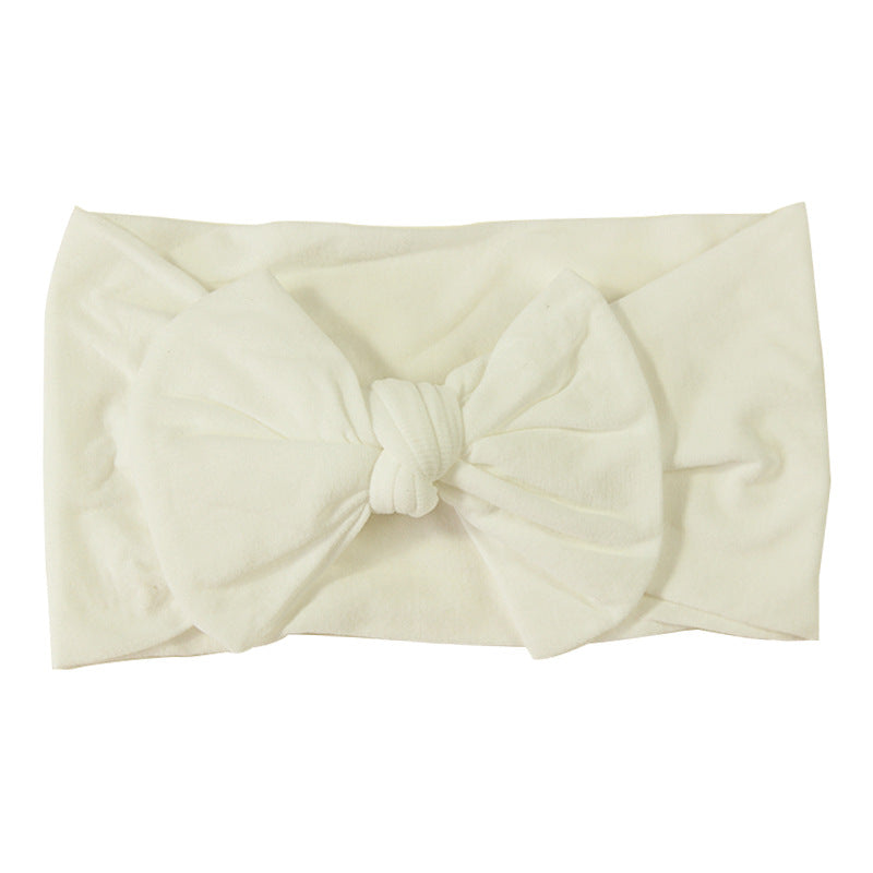 Handmade Kids Hair Band Nylon Baby Bow Invisible Headband