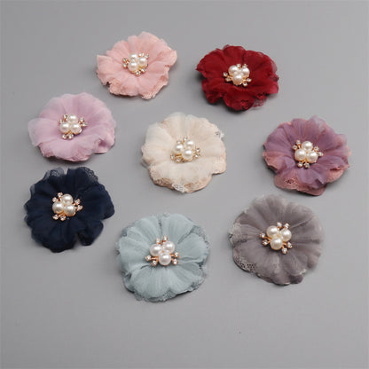 Fabric Handmade DIY Head Accessory Hair Clip Flower Accessory