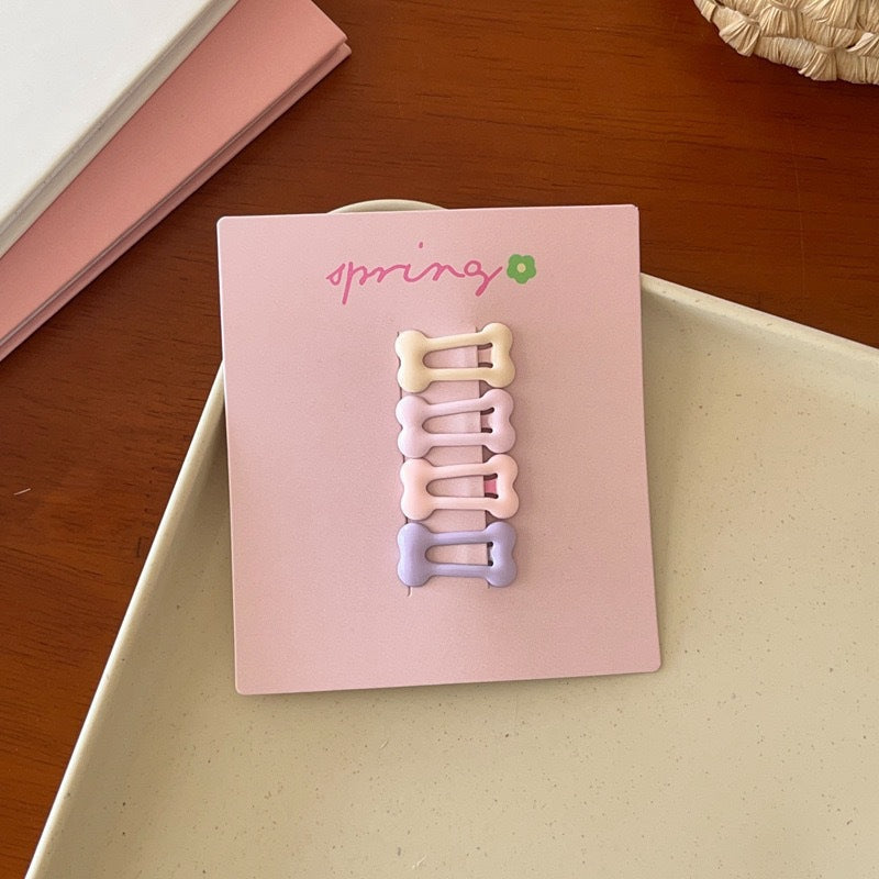 Cute Pink Star Hair Clip Kids Colorful Flyaway Hair Bangs Clip Head Accessory Forehead Side Heart BB Clip Hairpin