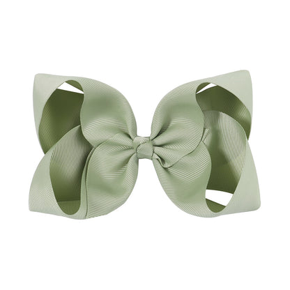 6 Kids Bow Hair Clip Head Accessory 588