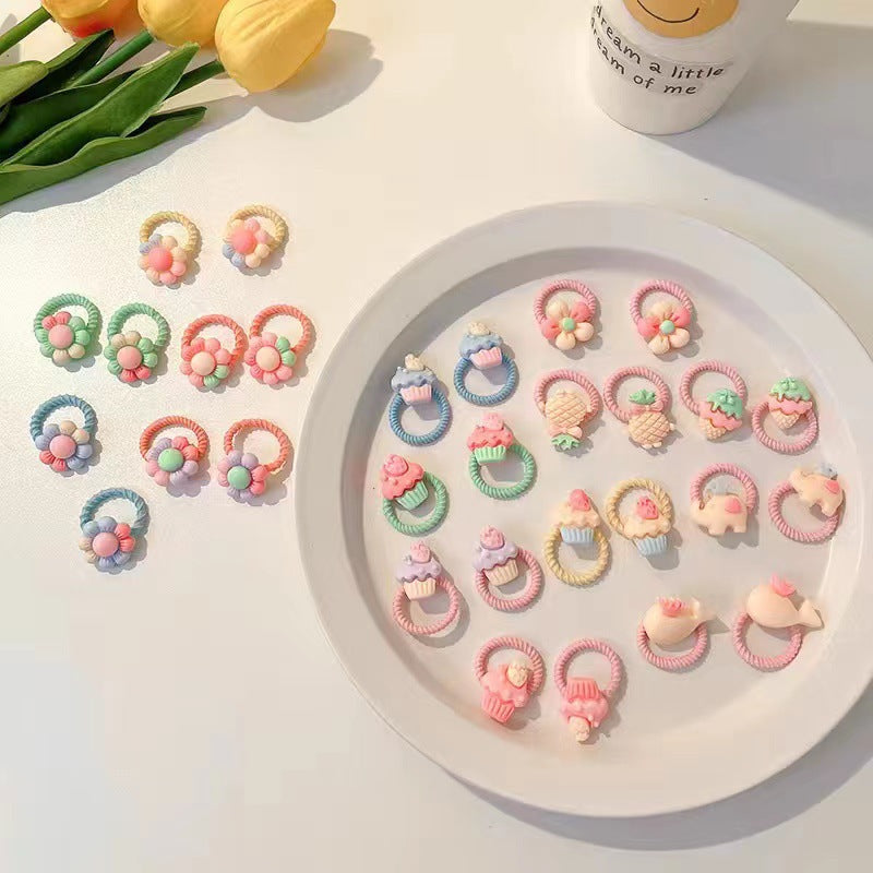 Kids Hair Accessory Cute Headband Elastic Band Hair Tie Hair Tie