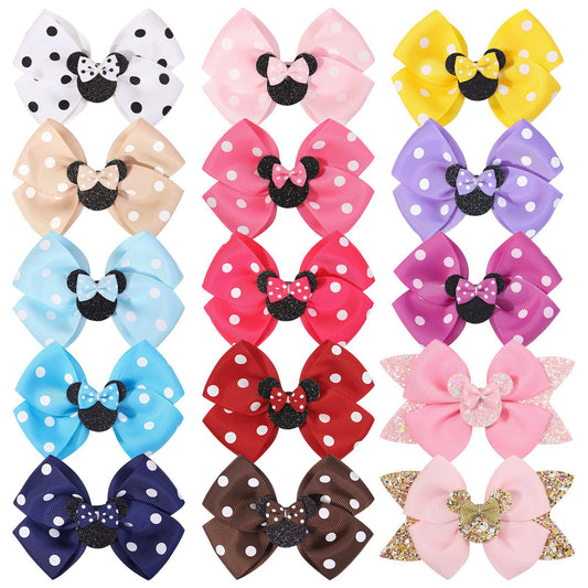 Head Accessory Hair Accessory Cute Girl Hair Clip Bow Cartoon Hair Clip 2826