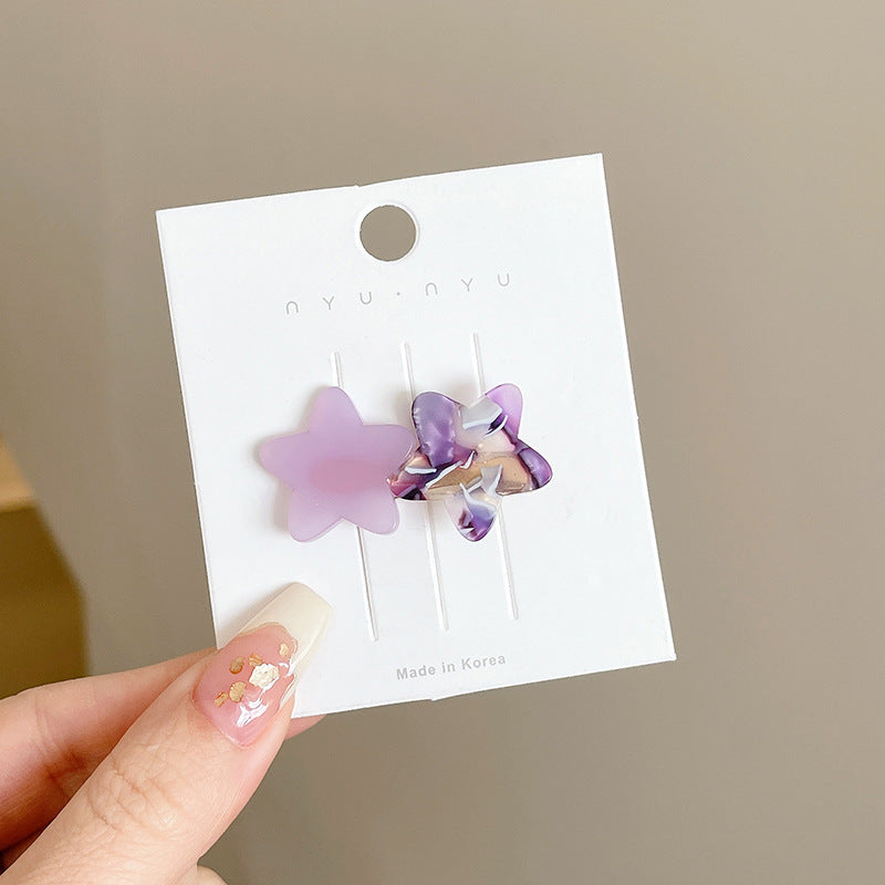 Bangs Clip Kids Flyaway Hair Head Accessory Cute Star