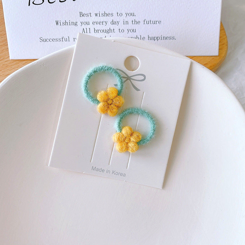 Kids Headband Flower Star Hair Tie High Elasticity Gentle on Hair Elastic Band Hair Tie