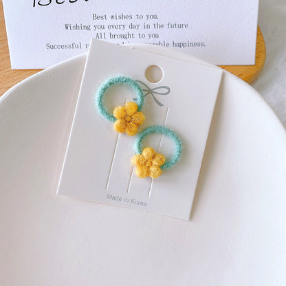 Kids Headband Flower Star Hair Tie High Elasticity Gentle on Hair Elastic Band Hair Tie