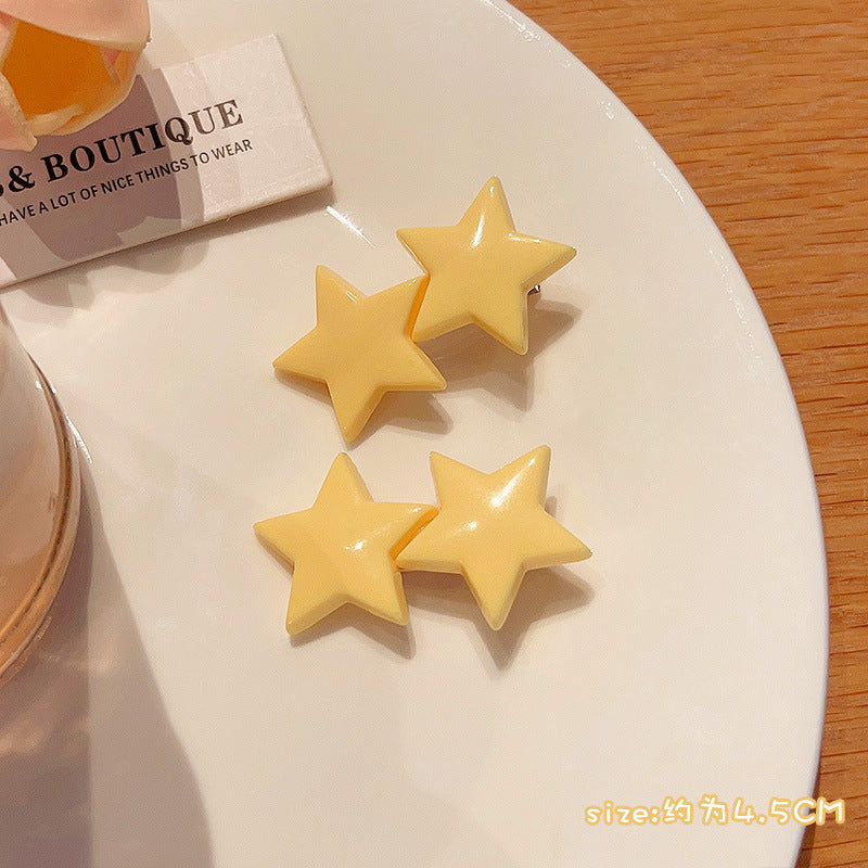 Bangs Clip Kids Flyaway Hair Head Accessory Cute Star