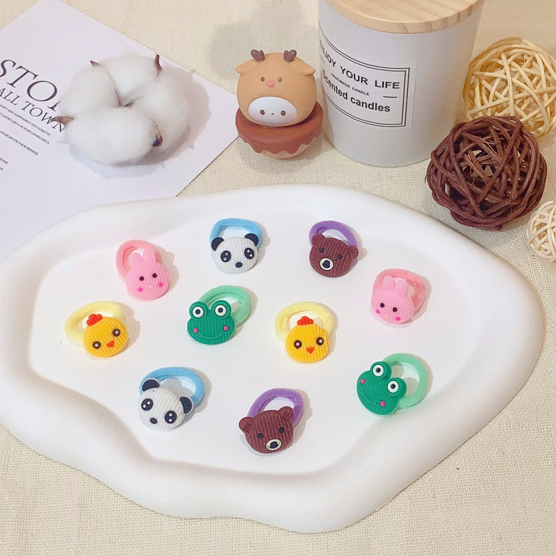 Kids Hair Tie Cute Hair Tie High Elasticity Gentle on Hair Elastic Band Towel Ring Hair Tie Kids