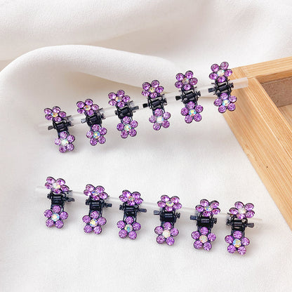 Kids Mini Hair Clip Flyaway Hair Crystal Head Accessory Cute Hairpin Hair Clip