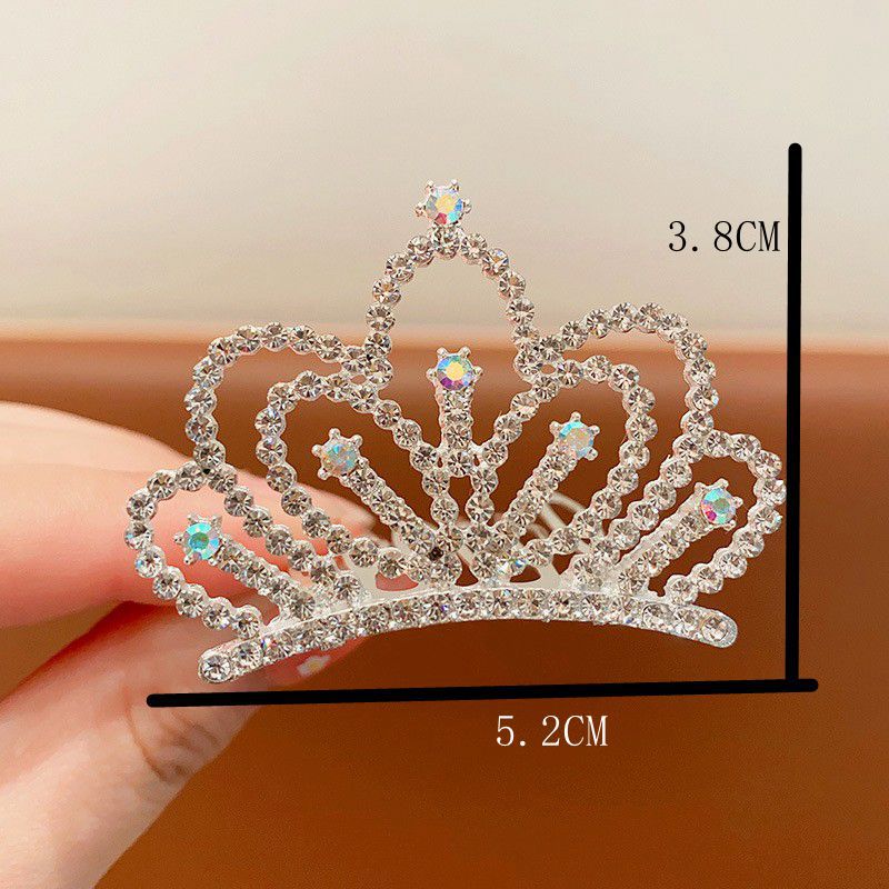 Kids Heart Hair Accessory Crystal Pearl