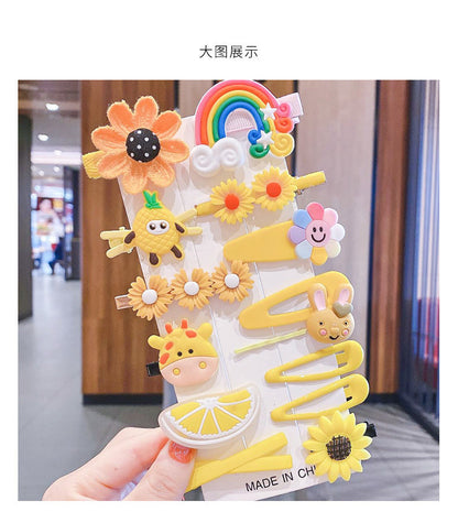 Kids Hair Clip Flower Hair Tie Hair Accessory Elastic Band Girl Headband Hairpin