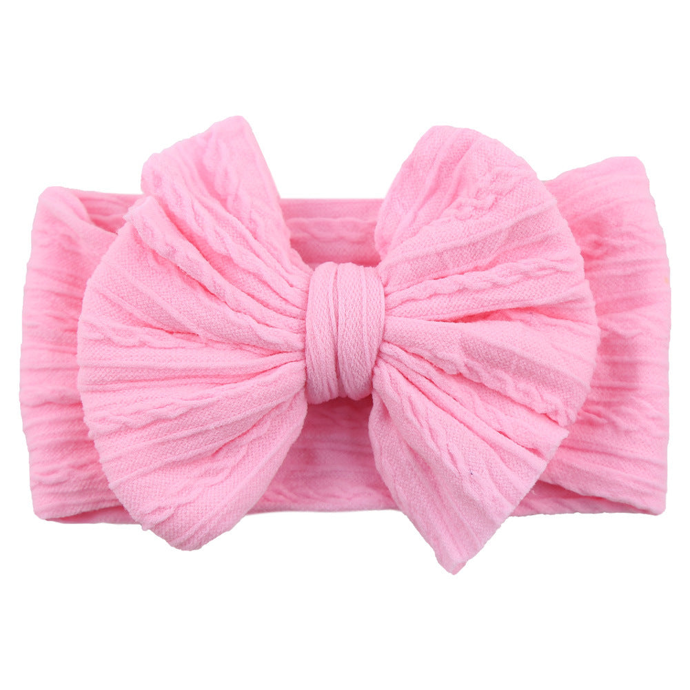 Kids Hair Band Baby Nylon Elastic Headband Bow Hair Accessory