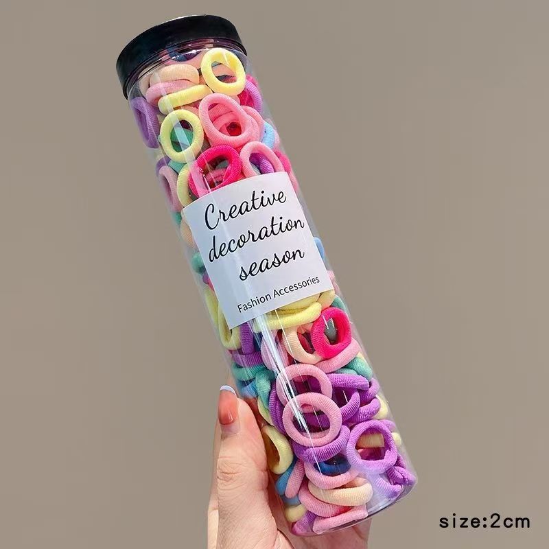 Kids Hair Tie Elastic Band Nylon Colorful Hair Accessory