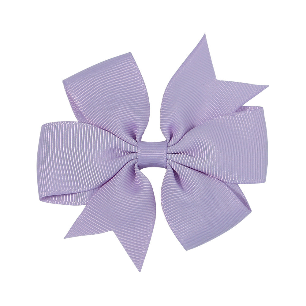 Handmade V Bow Hair Clip Hair Accessory Kids Head Accessory 564