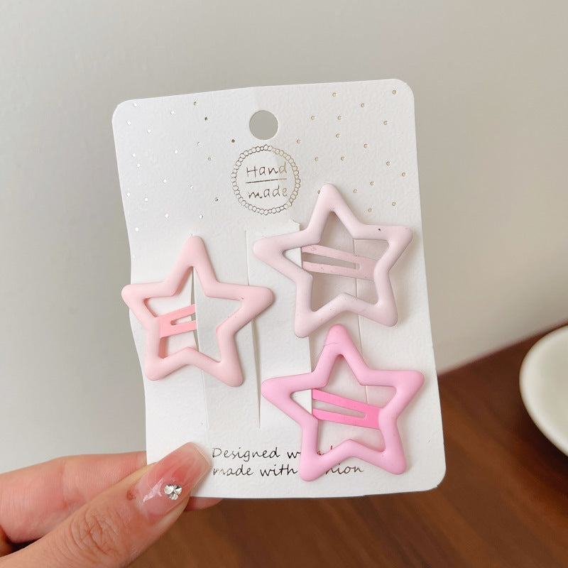 Bangs Clip Kids Flyaway Hair Head Accessory Cute Star